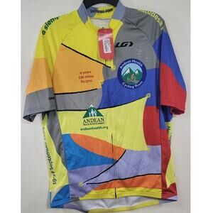 Garneau Cycling Jersey Mens Large Andean Heath Blockcore Athleisure Sportswear